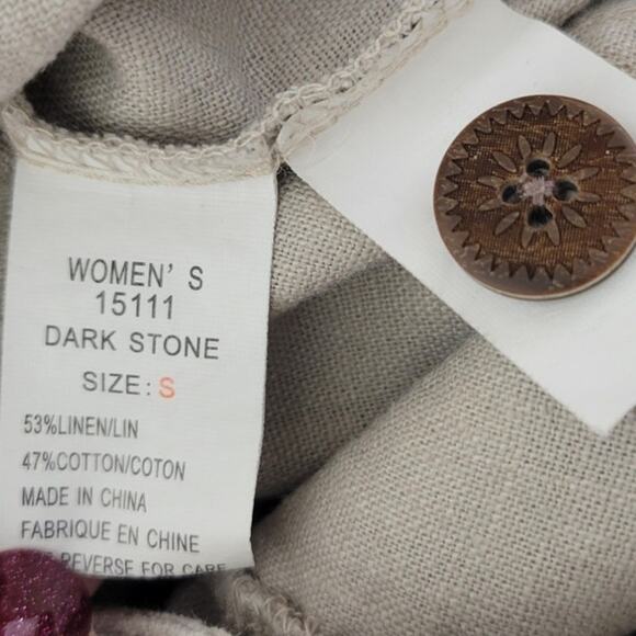 Woolrich Blazer Womens Small Linen Cotton Blend Classic Corporate Minimal Blazer - Picture 7 of 9